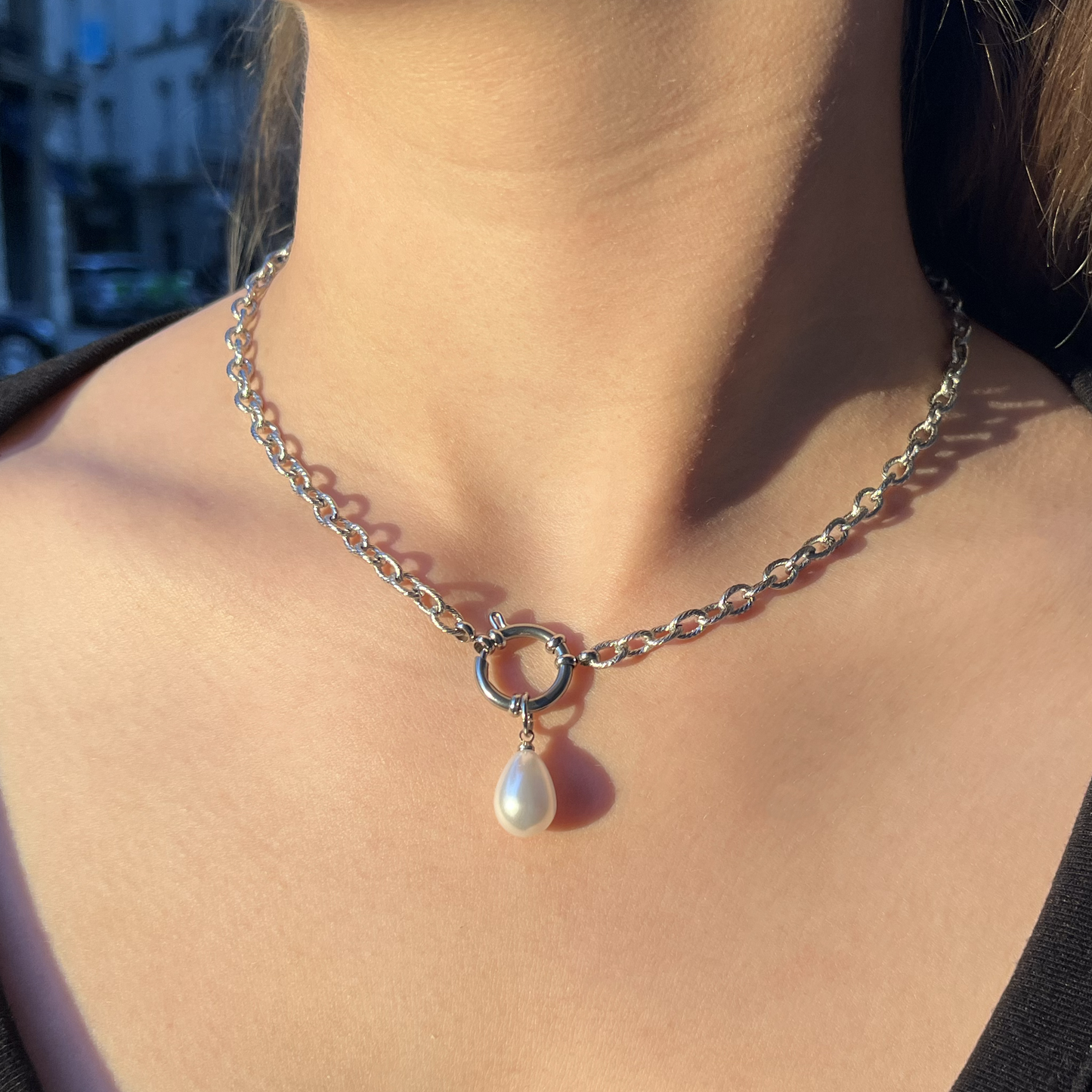 Léana | Collier en acier inoxydable